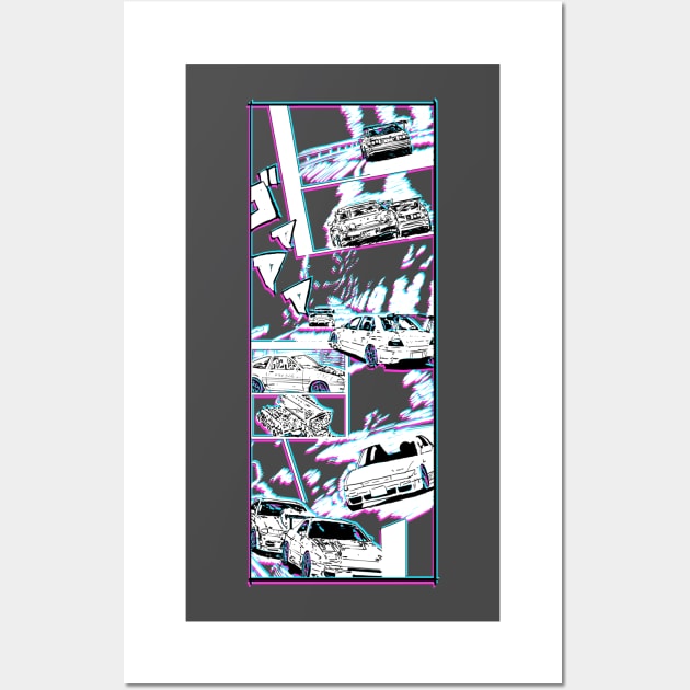 JDM Touge Manga 3D Wall Art by MikeyBeRotten